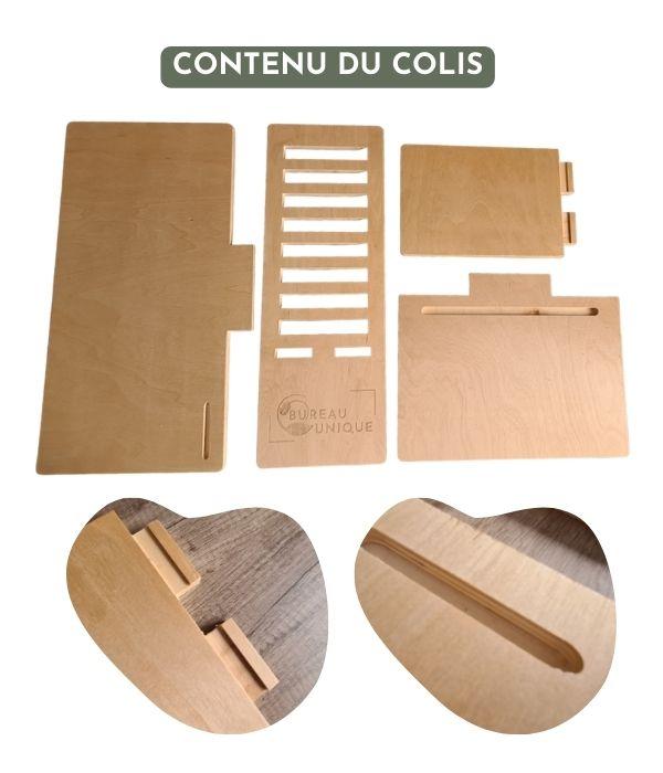 BU-Flex : Laptop de bureau assis-debout - support ergonomique en bois