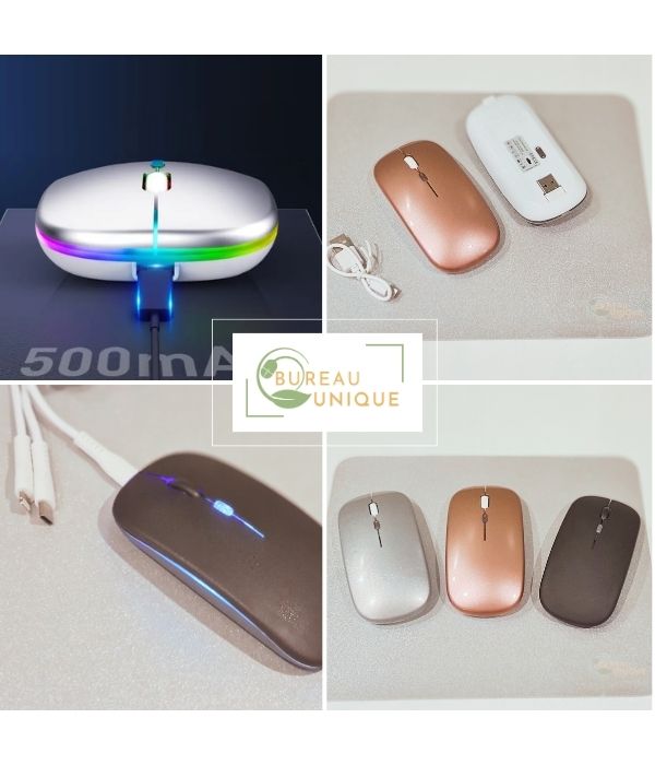 Souris d&#39;ordinateur SANS PILES et SANS FIL lumineuse