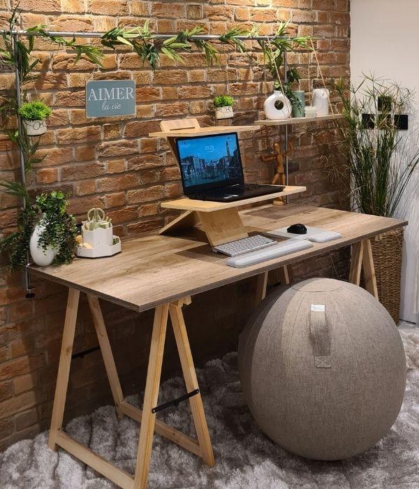 BU-Flex : Laptop de bureau assis-debout - support ergonomique en bois