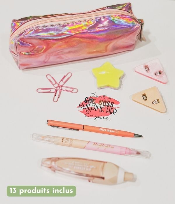 Trousse Girl Boss et ses accessoires